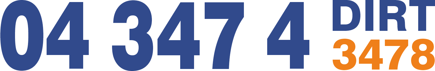 Call 04347 4 DIRT (3478)